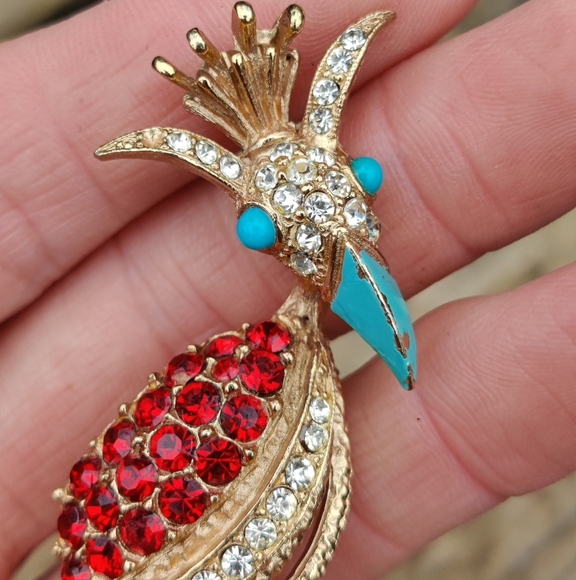 Vintage Florenza bird brooch - Picture 2 of 6